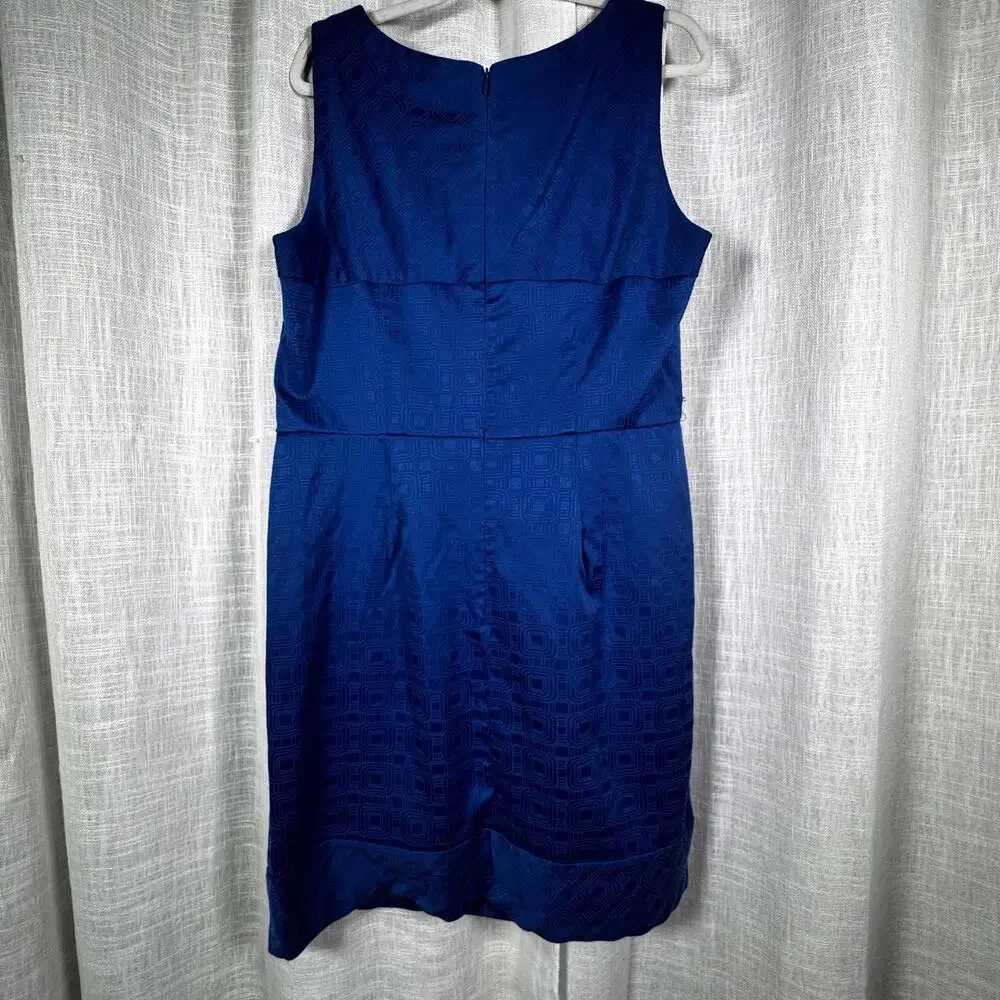 Retro Rabbit Rabbit Rabbit Dress Sz 14W Mod Geometeric Shift - Picture 4 of 8